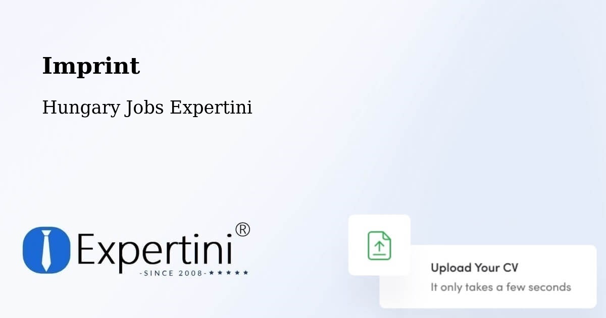 Imprint – Kalocsa - Hungary Jobs Expertini